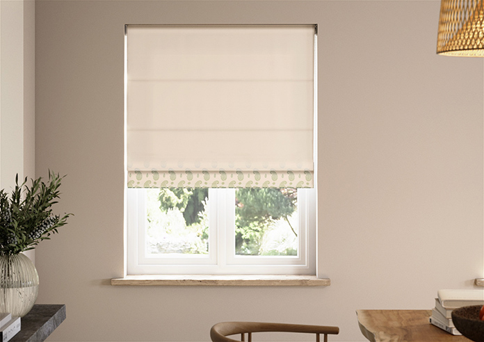 Petal & Block Paisley Mist, Neem - Twist&Fit Roman Blind - Image 3